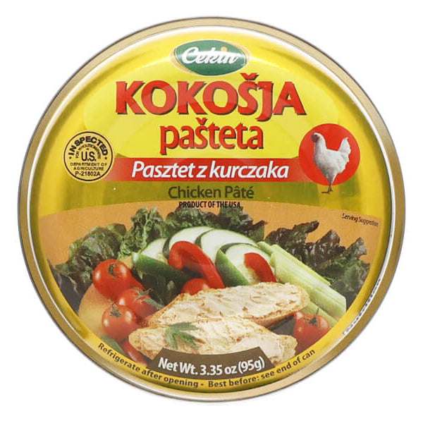 Cekin Canned Pate Kokosja Chicken – 3.35 oz (95gr)